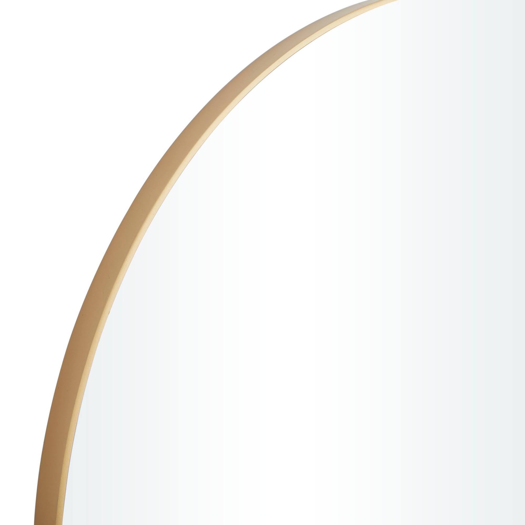 Gold Contemporary Wall Mirror, 36" x 1" x 36"